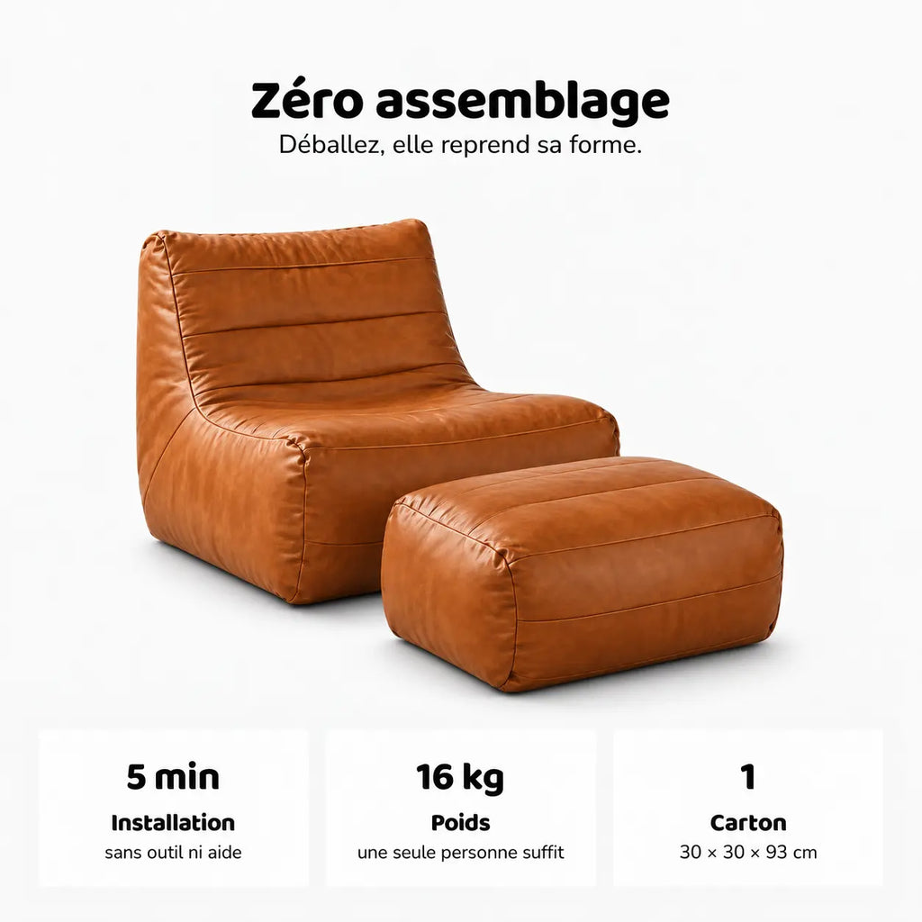 AXEL - Chauffeuse 1 Place Cuir