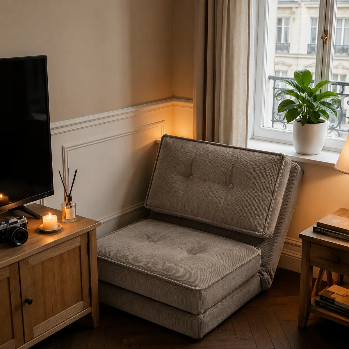 La pièce qu’on remarque en entrant dans le salon