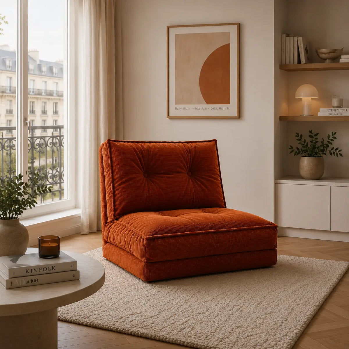 La pièce qu’on remarque en entrant dans le salon