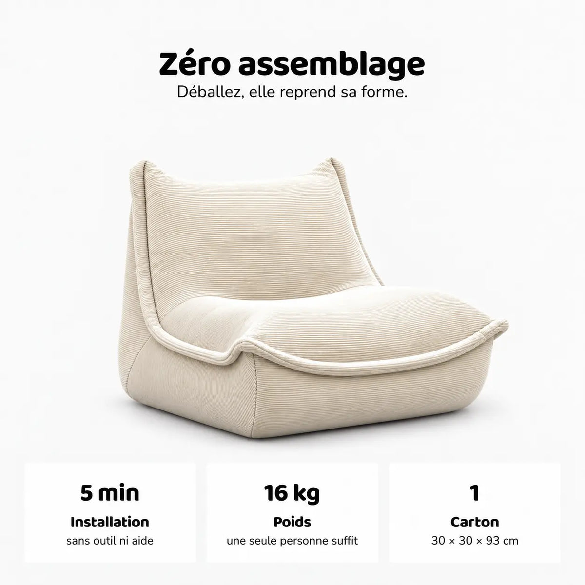 LUMI - Chauffeuse 1 Place