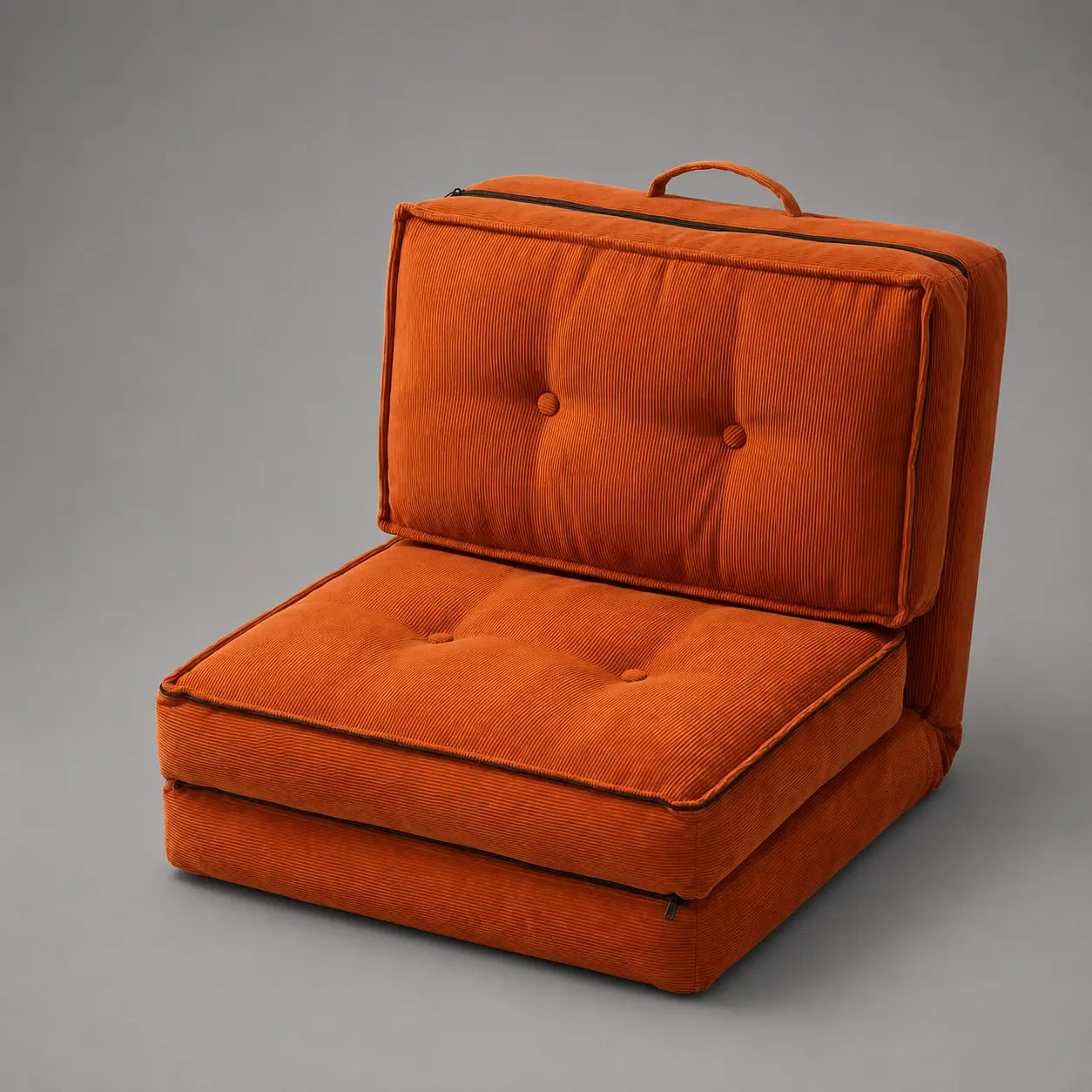 chauffeuse convertible 1 place orange